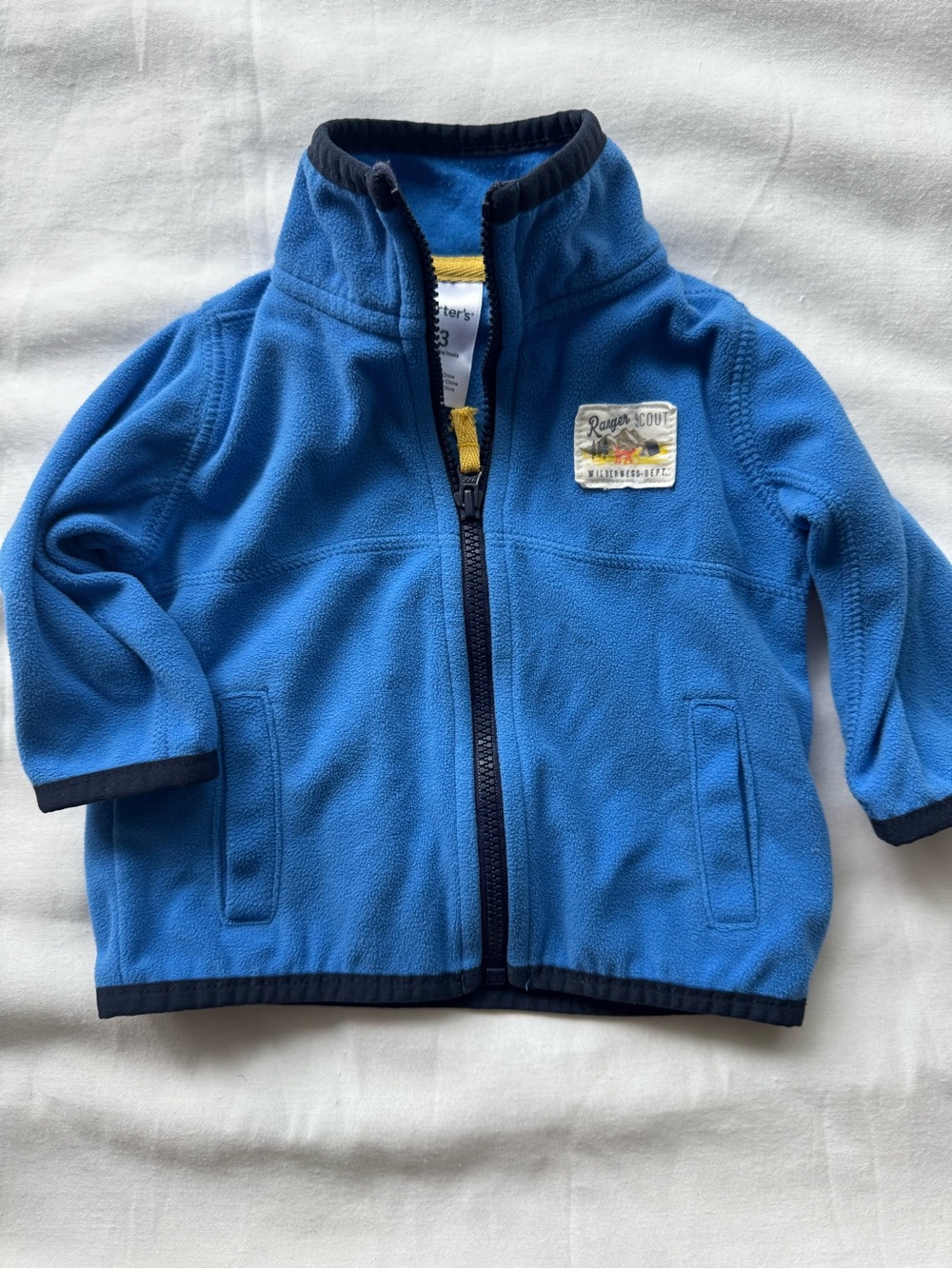 Carter's Blue Fleece Zip-Up Jacket